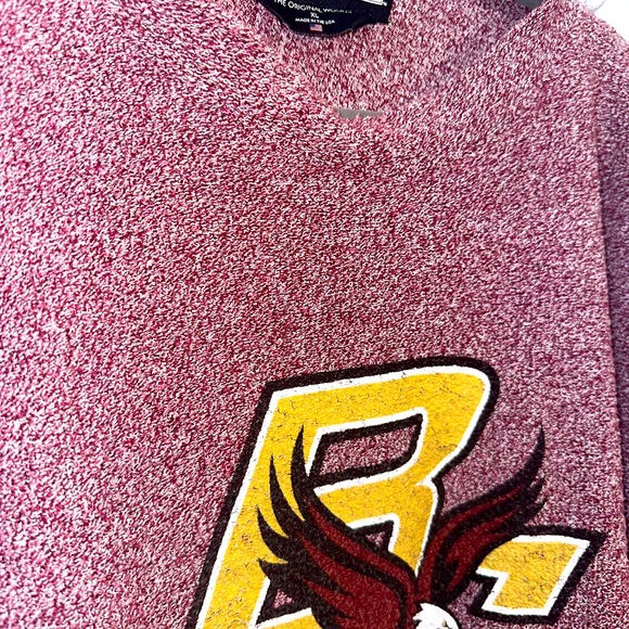 Woolley Threads  Blokecore Style Wool Crew neck warm cozy Boston College Y2K - Picture 4 of 6